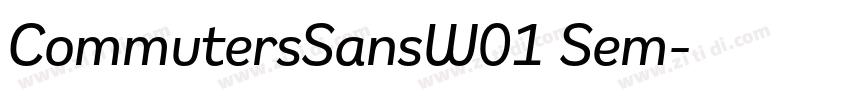 CommutersSansW01 Sem字体转换